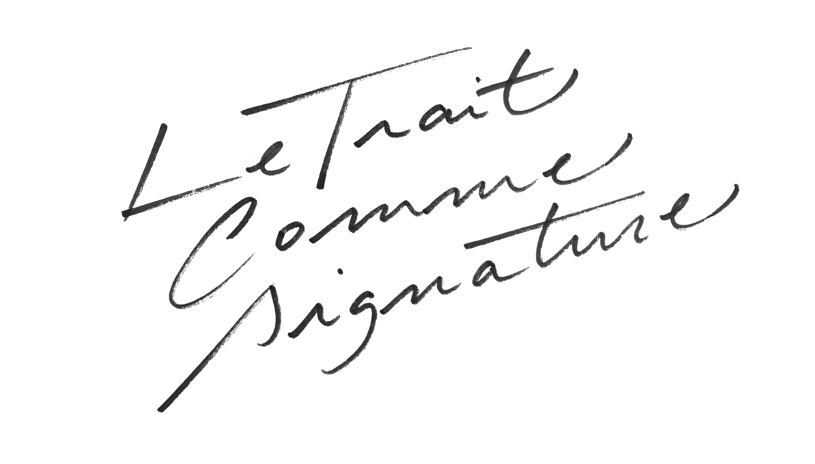 Le Trait Comme Signature